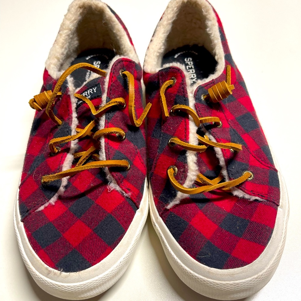 Sperry Buffalo Plaid shoes